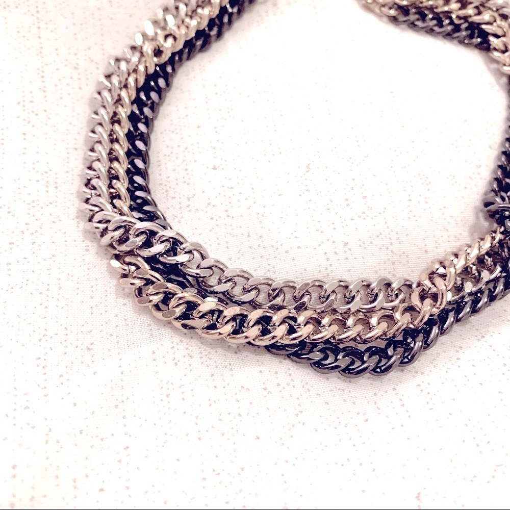 🍒2/20$ Triple Chain Tricolour Necklace